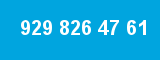 929 826 47 61 929 826 47 61